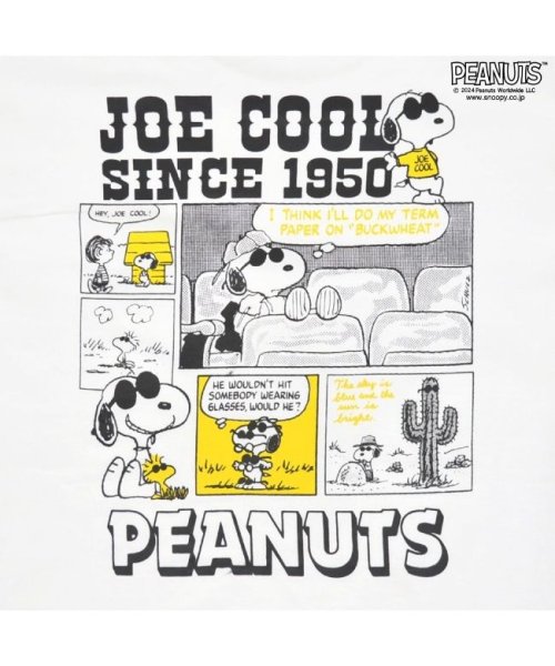  PEANUTS( ピーナッツ)/スヌーピー Tシャツ 半袖 バック プリント ジョークール トップス コミック SNOOPY PEANUTS JOE COOL/img04