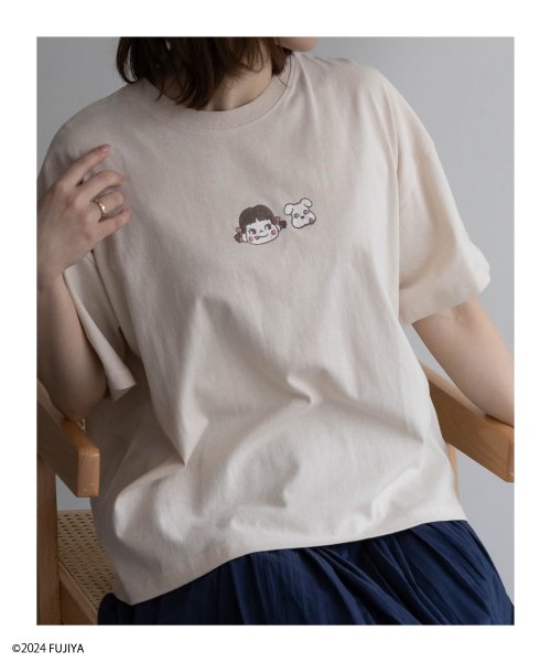 MAC HOUSE(women)(マックハウス（レディース）)/PEKO ワンポイント刺繍Tシャツ 3283－1706/img08
