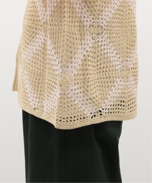 EDIFICE(エディフィス)/LA BOUCLE (ラブークル) hand crochet ニット シャツ/img10
