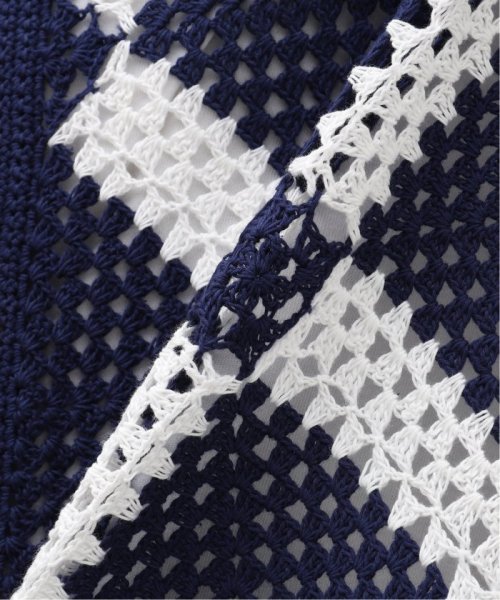 EDIFICE(エディフィス)/LA BOUCLE (ラブークル) hand crochet ニット シャツ/img17