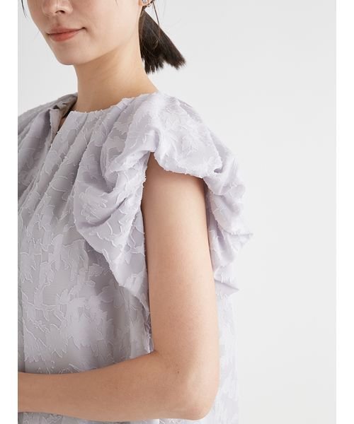 バルーンスリーブチュニックブラウス 予めご了承ください