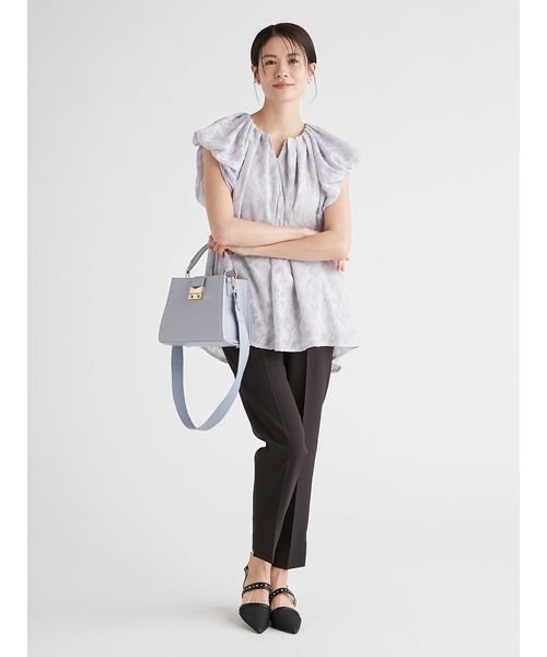 バルーンスリーブチュニックブラウス 予めご了承ください