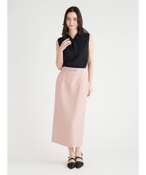 細ベルト付きタイトスカート 予めご了承ください