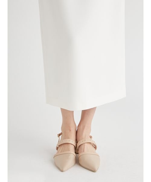 細ベルト付きタイトスカート 予めご了承ください