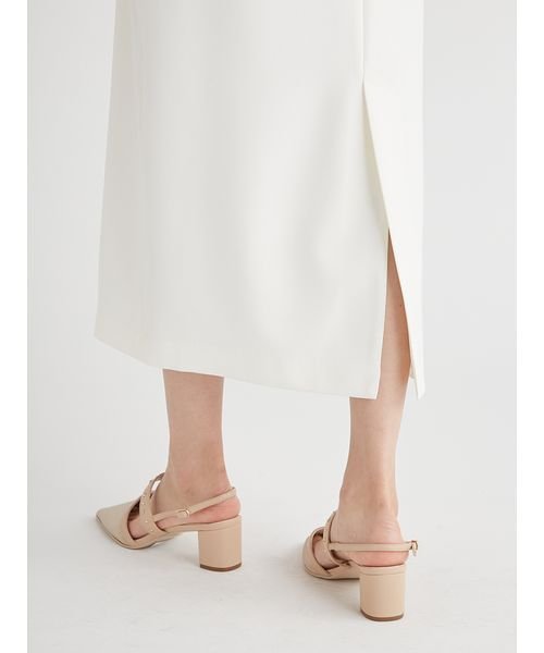 細ベルト付きタイトスカート 予めご了承ください