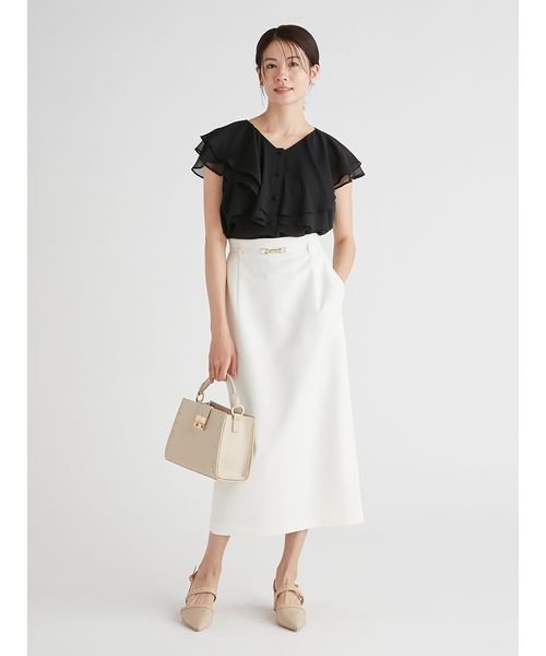 細ベルト付きタイトスカート 予めご了承ください