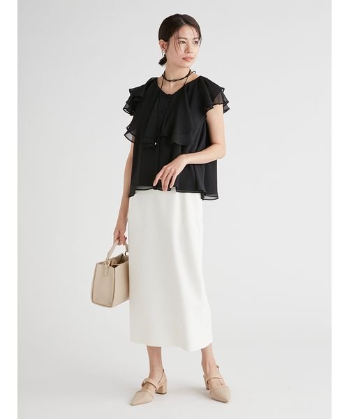 細ベルト付きタイトスカート 予めご了承ください