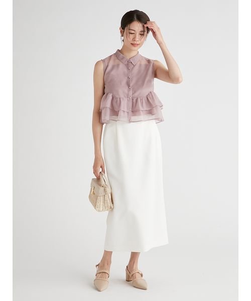 細ベルト付きタイトスカート 予めご了承ください