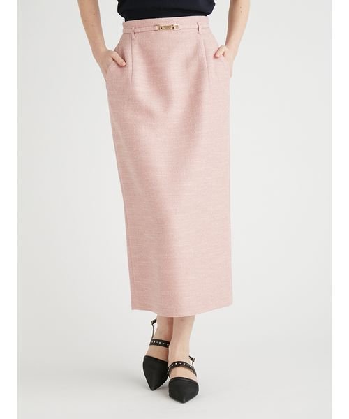 細ベルト付きタイトスカート 予めご了承ください