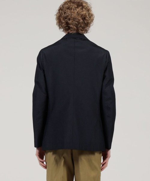 シルクコットンシアサッカー シングルブレステッド3Bジャケット 