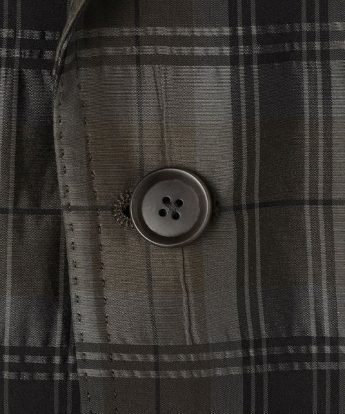 シルクコットンシアサッカー シングルブレステッド3Bジャケット 