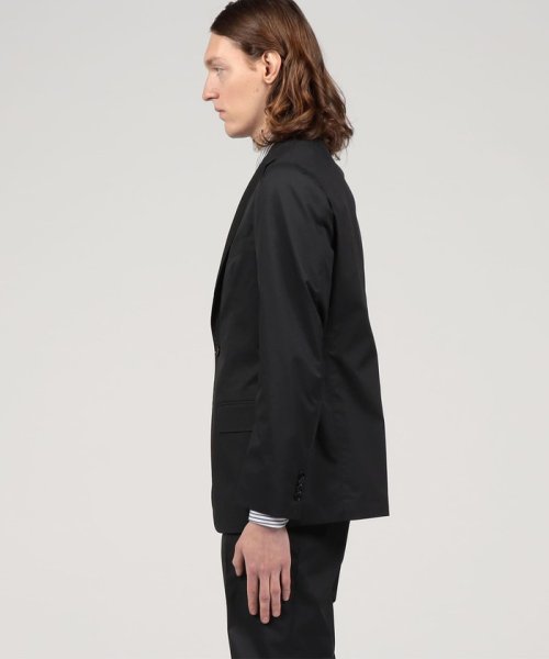 コットンポリウレタンハイカウント シングルブレステッド2Bジャケット 