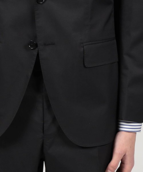 コットンポリウレタンハイカウント シングルブレステッド2Bジャケット 