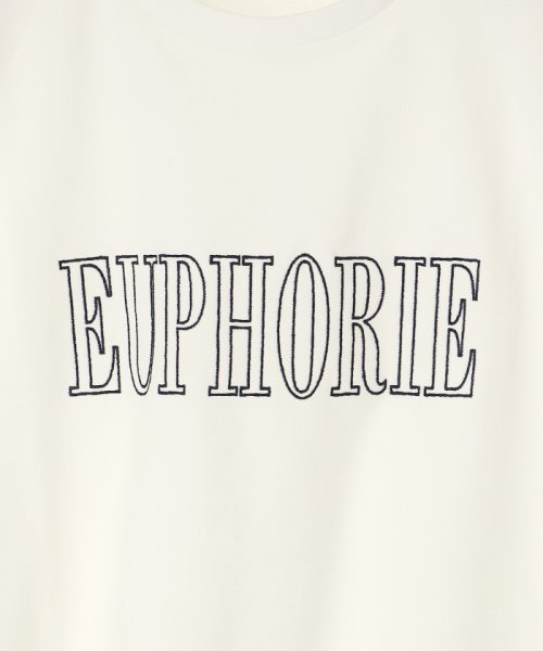 le.coeur blanc(ルクールブラン)/EUPHORIE刺繍ロゴTシャツ/img32