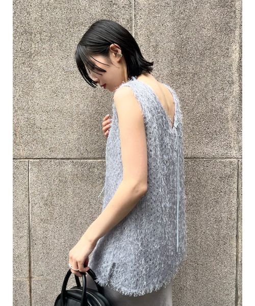 フリンジジャカードトップス(506047898)｜阪急百貨店公式通販サイト 