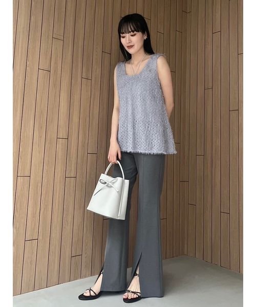 フロントスリットパンツ 予めご了承ください