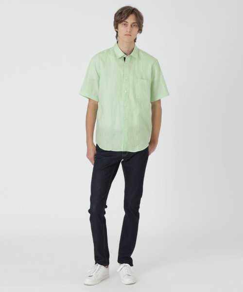 シャイニーリネンシャツ トップス シャツ・ブラウス NAN1654945416 (12650円)