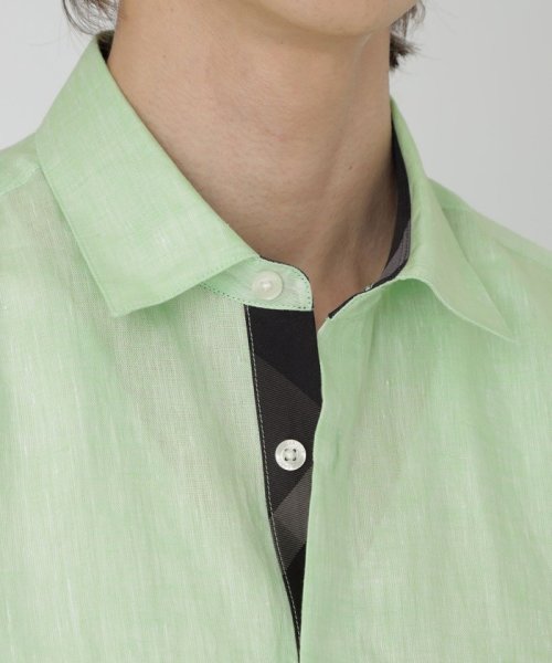 シャイニーリネンシャツ トップス シャツ・ブラウス NAN1654945416 (12650円)