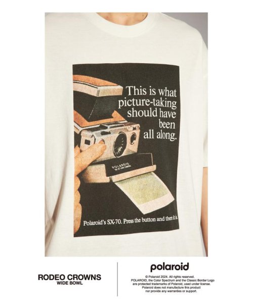 RODEO CROWNS WIDE BOWL(ロデオクラウンズワイドボウル)/Polaroid フォトTシャツ/img09