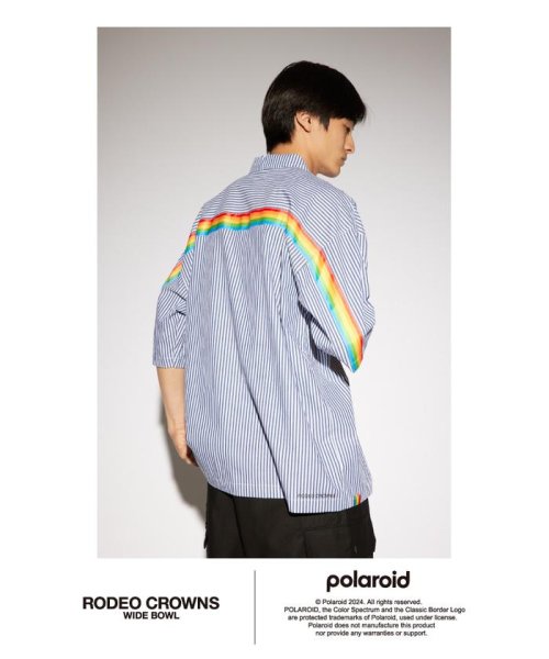 RODEO CROWNS WIDE BOWL(ロデオクラウンズワイドボウル)/Polaroid バックラインシャツ/img02