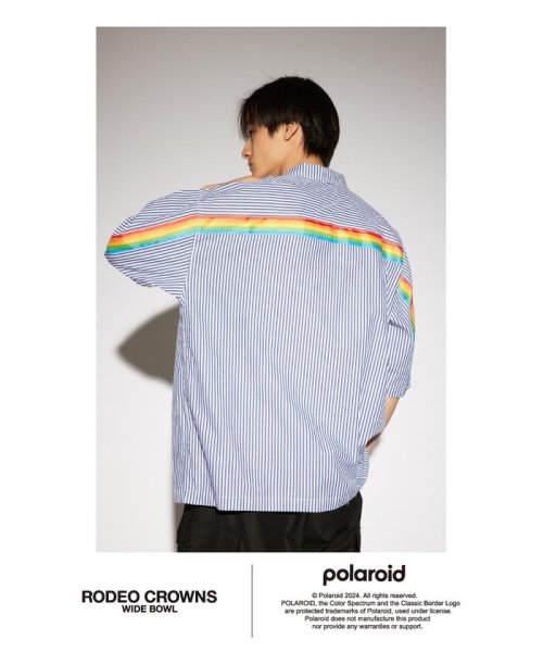 RODEO CROWNS WIDE BOWL(ロデオクラウンズワイドボウル)/Polaroid バックラインシャツ/img03