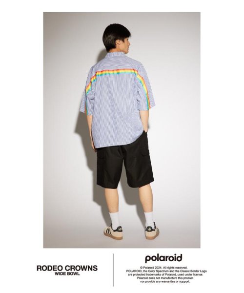 RODEO CROWNS WIDE BOWL(ロデオクラウンズワイドボウル)/Polaroid バックラインシャツ/img05