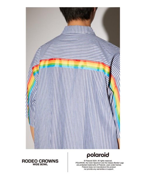 RODEO CROWNS WIDE BOWL(ロデオクラウンズワイドボウル)/Polaroid バックラインシャツ/img10