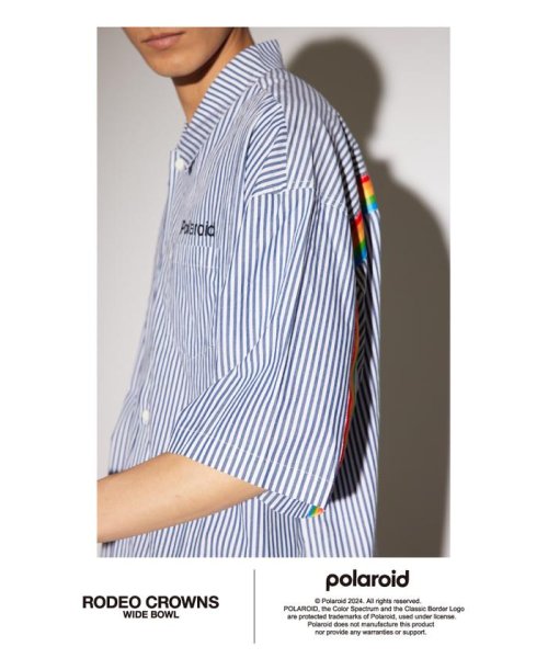 RODEO CROWNS WIDE BOWL(ロデオクラウンズワイドボウル)/Polaroid バックラインシャツ/img11