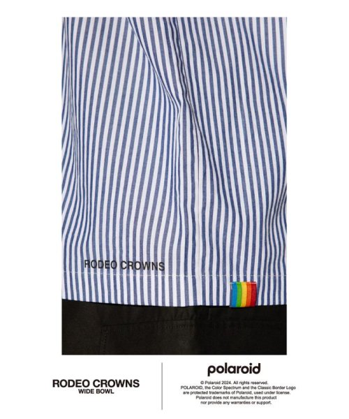 RODEO CROWNS WIDE BOWL(ロデオクラウンズワイドボウル)/Polaroid バックラインシャツ/img15