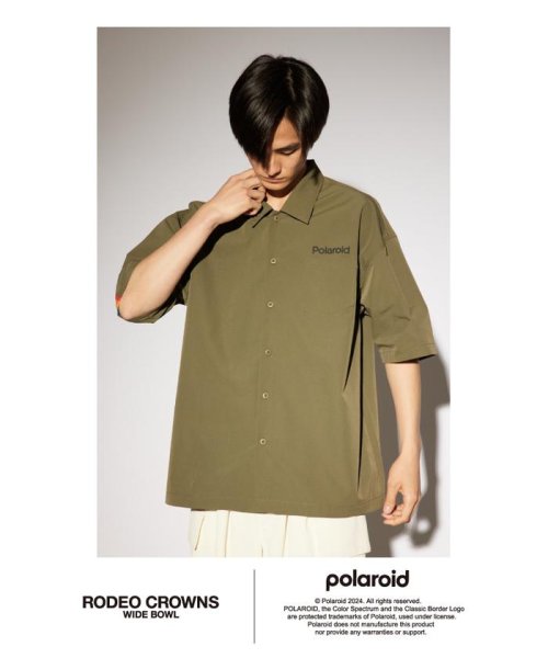 RODEO CROWNS WIDE BOWL(ロデオクラウンズワイドボウル)/Polaroid バックラインシャツ/img18