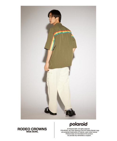 RODEO CROWNS WIDE BOWL(ロデオクラウンズワイドボウル)/Polaroid バックラインシャツ/img22