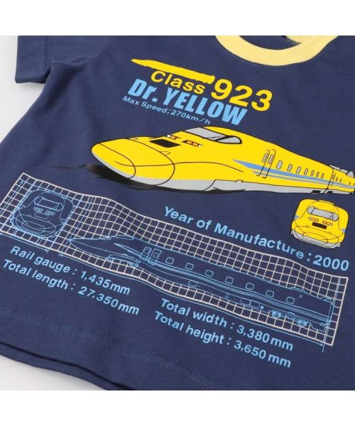 moujonjon(ムージョンジョン)/【子供服】 moujonjon (ムージョンジョン) JR新幹線電車半袖Tシャツ 100cm～130cm F32820/img04