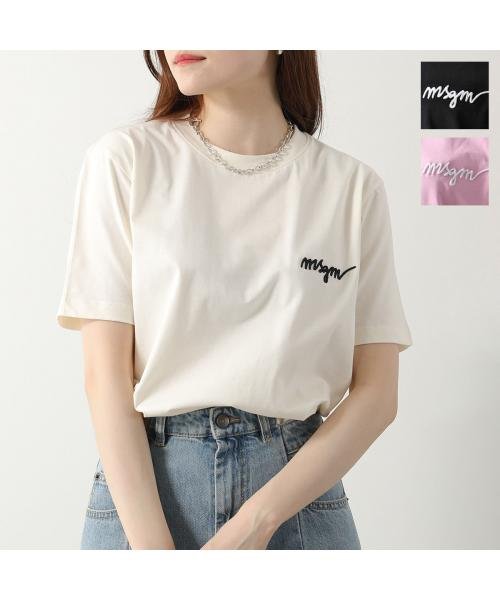 MSGM(MSGM)/MSGM 半袖 Tシャツ MDM540 ロゴ刺繍/img01