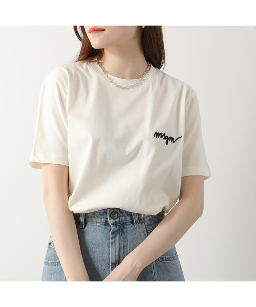 MSGM(MSGM)/MSGM 半袖 Tシャツ MDM540 ロゴ刺繍/img05