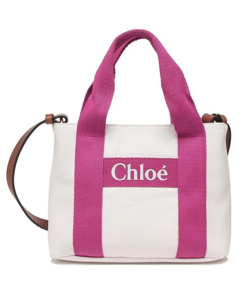 Chloe(クロエ)/クロエ トートバッグ ショルダーバッグ キッズ ガールズ ホワイト ピンク レディース CHLOE C20046 117/img05