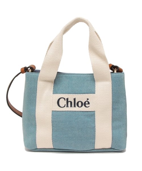 Chloe(クロエ)/クロエ トートバッグ ショルダーバッグ キッズ ガールズ ブルー ホワイト レディース CHLOE C20046 Z10/img05