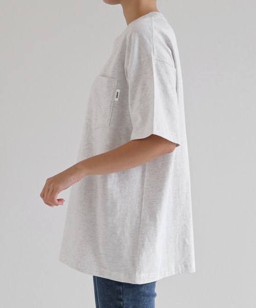 ANME(アンメ)/バックロゴ刺繍 ポケット 無地 Tシャツ/img14