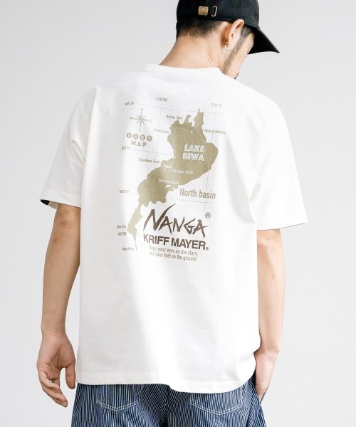Rocky Monroe(ロッキーモンロー)/NANGA ナンガ プリントT 半袖 コラボ メンズ レディース Tシャツ カットソー オーバーサイズ ビッグシルエット リラックス ゆったり バックプリント /img01