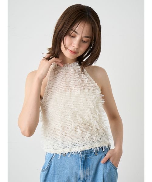 フリルカットブラウス(506219102)｜阪急百貨店公式通販サイト｜阪急 