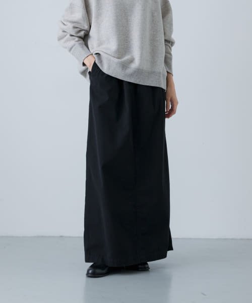 【予約】『2サイズ展開』コットンストレートスカート 