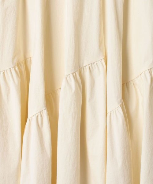 バイヤス切替ギャザースカート 手洗い可能です フィッティングモデル 詳細画像 165cm B73 W61 H85　着用サイズ：02