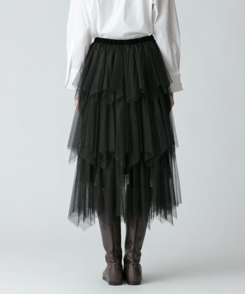 ソフトチュールティアードスカート 詳細画像 167cm B80 W65 H89　着用サイズ：02