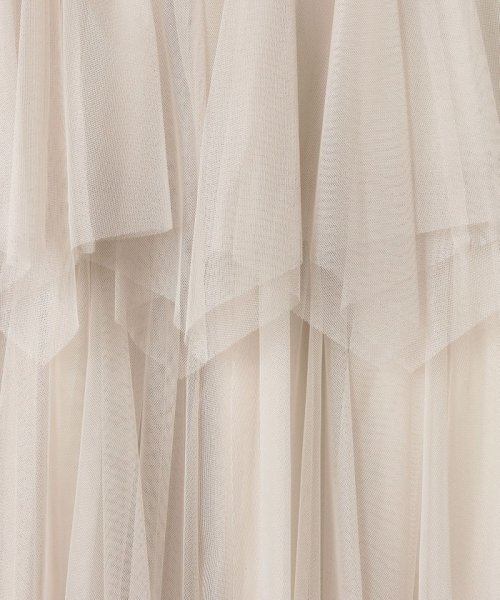 ソフトチュールティアードスカート 詳細画像 167cm B80 W65 H89　着用サイズ：02