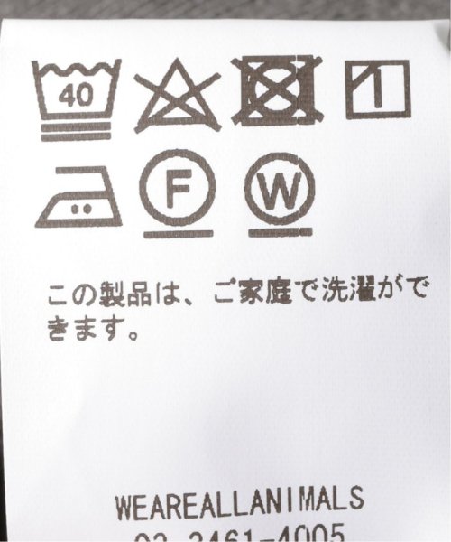 FRAMeWORK(フレームワーク)/STUDIO WEAREALLANIMALS This is now Tシャツ/img32