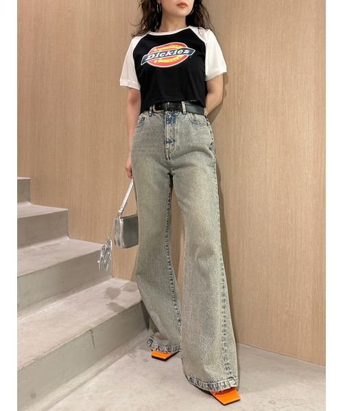 LILY BROWN(リリー ブラウン)/【LILY BROWN Dickies(R)】クロップドロゴTシャツ/img34