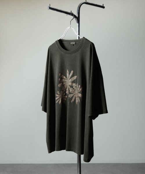 Nilway(ニルウェイ)/ピグメントプリント刺繍Tシャツ/img11