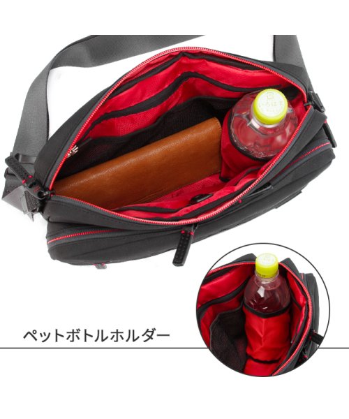 タケオキクチ ショルダーバッグ メンズ 斜めがけバッグ 撥水 防水 軽量 B5 TAKEO KIKUCHI 739112 トゥルーロックファブリック TAKEO ｜正面 ｜背面