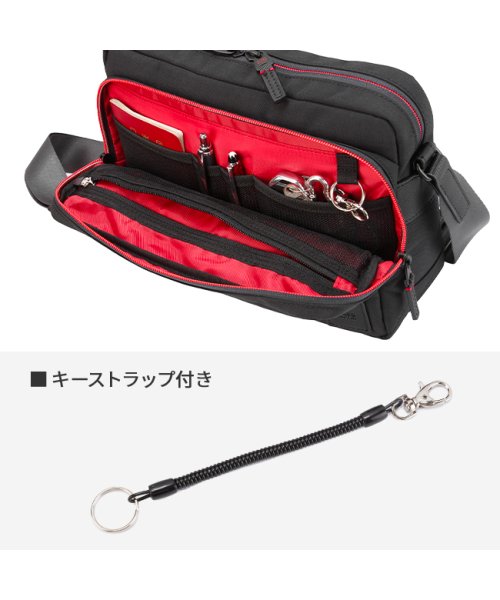 タケオキクチ ショルダーバッグ メンズ 斜めがけバッグ 撥水 防水 軽量 B5 TAKEO KIKUCHI 739112 トゥルーロックファブリック TAKEO ｜正面 ｜背面