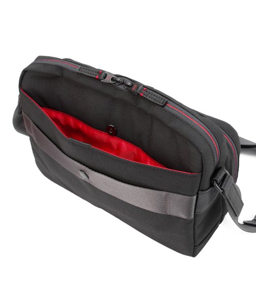 タケオキクチ ショルダーバッグ メンズ 斜めがけバッグ 撥水 防水 軽量 B5 TAKEO KIKUCHI 739112 トゥルーロックファブリック TAKEO ｜正面 ｜背面