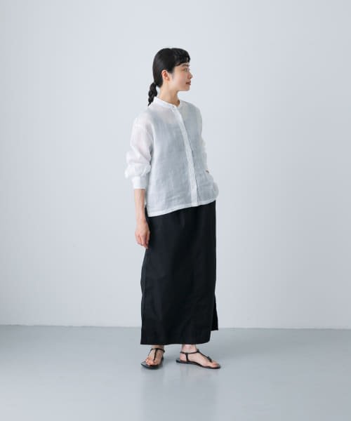 【予約】『2サイズ展開』コットンストレートスカート 